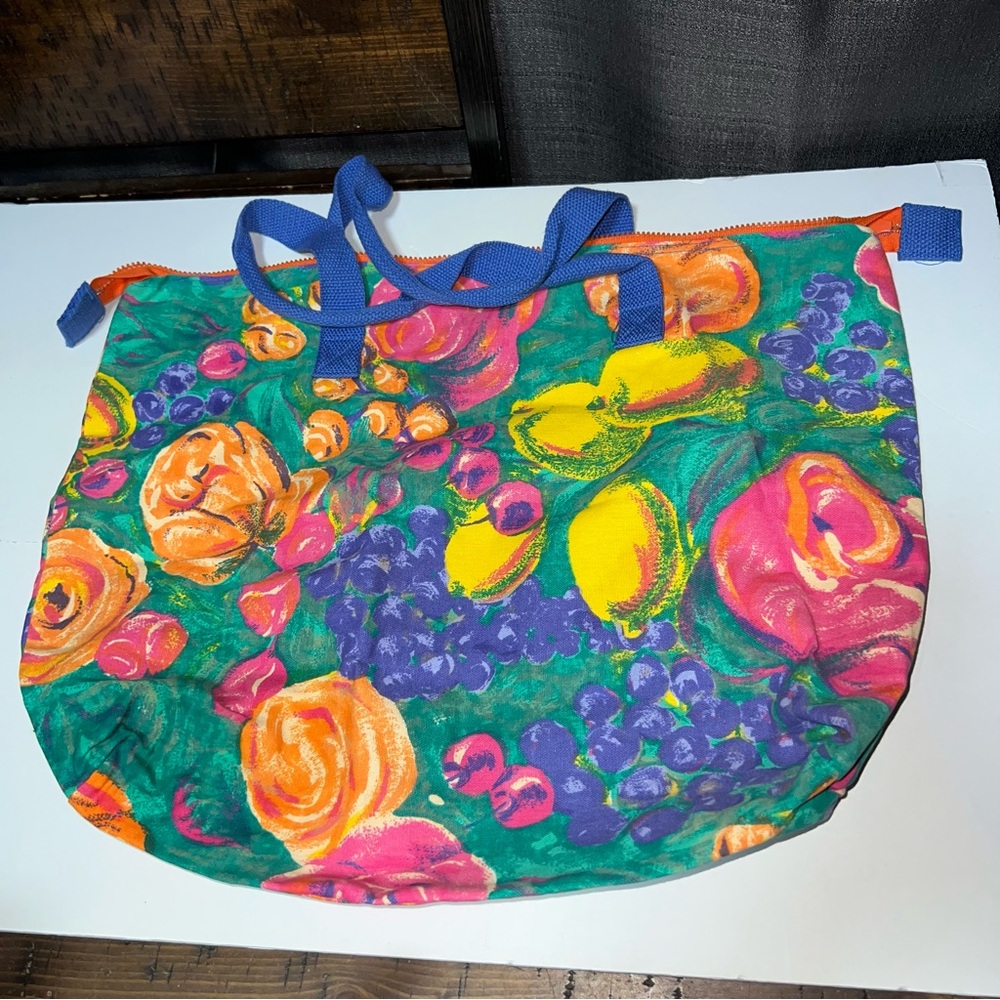 Vintage Fruit Canvas Tote Bag